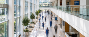 Busy Hospital Atrium